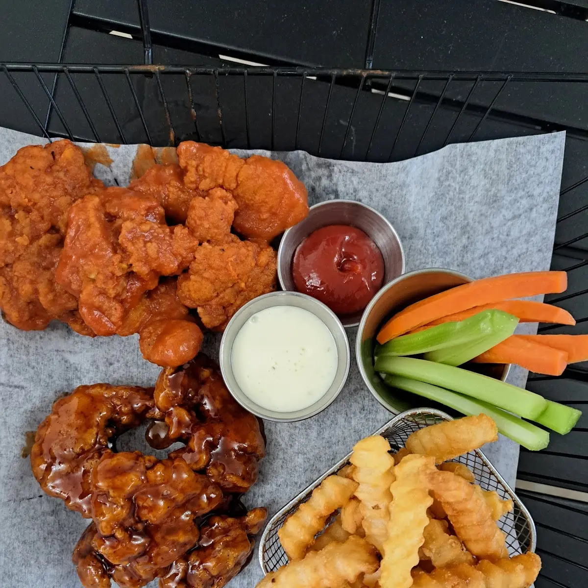 Buffalo and Mango Habanero Wings