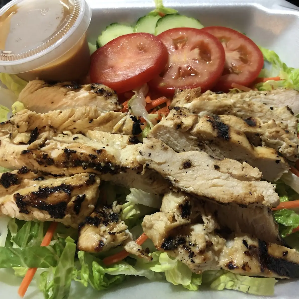 Sliced Chicken Breast Fresh Vegetable Salad