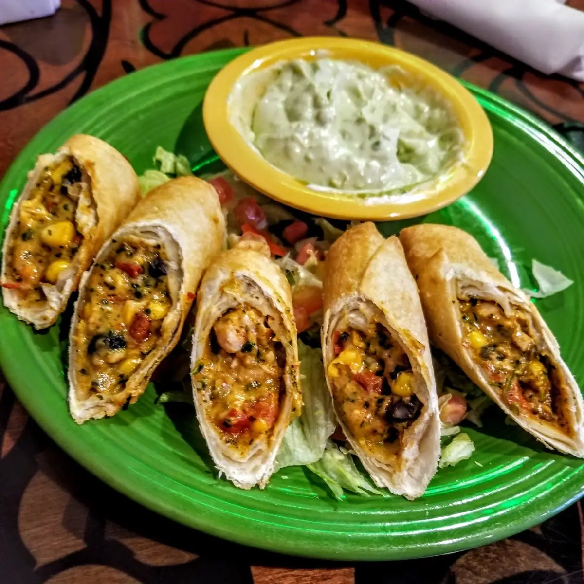 Santa Fe Chicken Egg Rolls