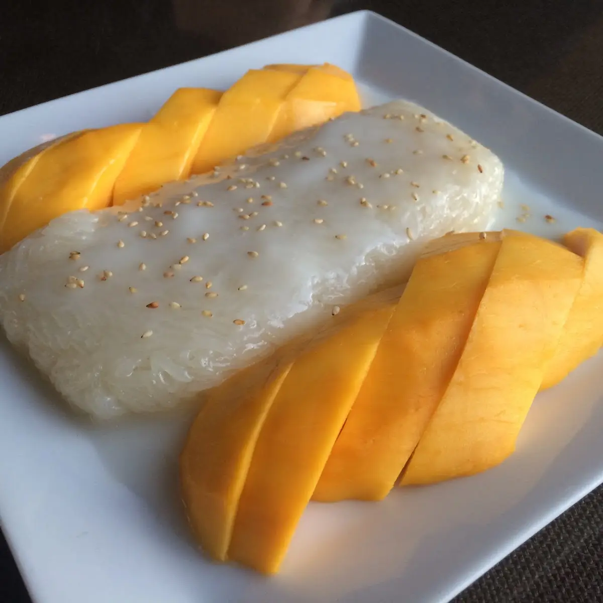 Mango Sticky Rice with Sesame