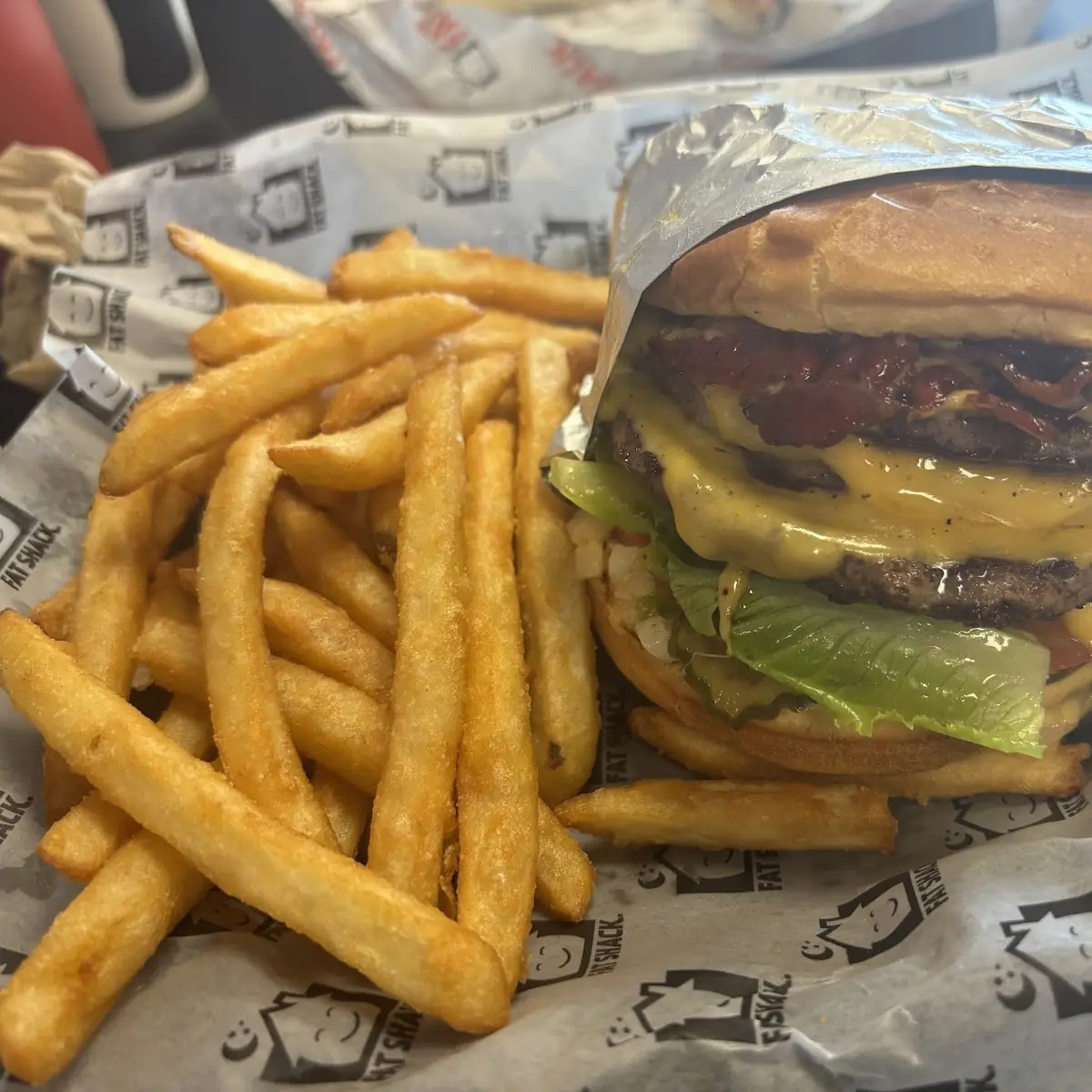 Triple Cheeseburger with Fries