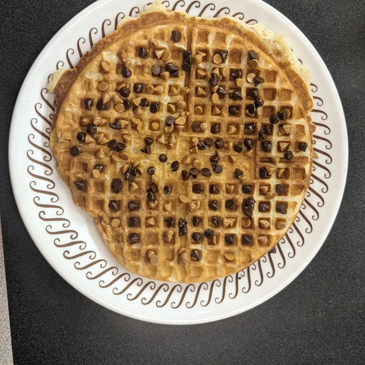 Chocolate Peanut Butter Waffle