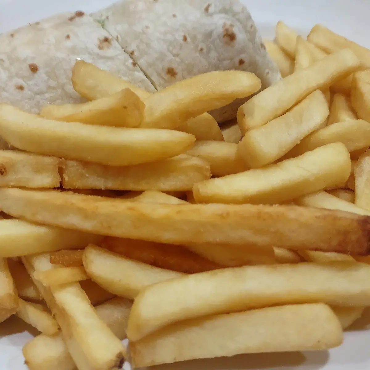 Chicken Wrap with Fries