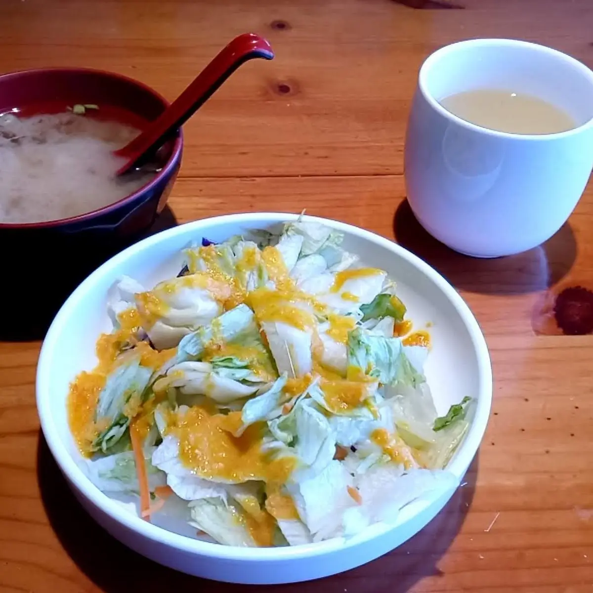 Miso Soup and Salad