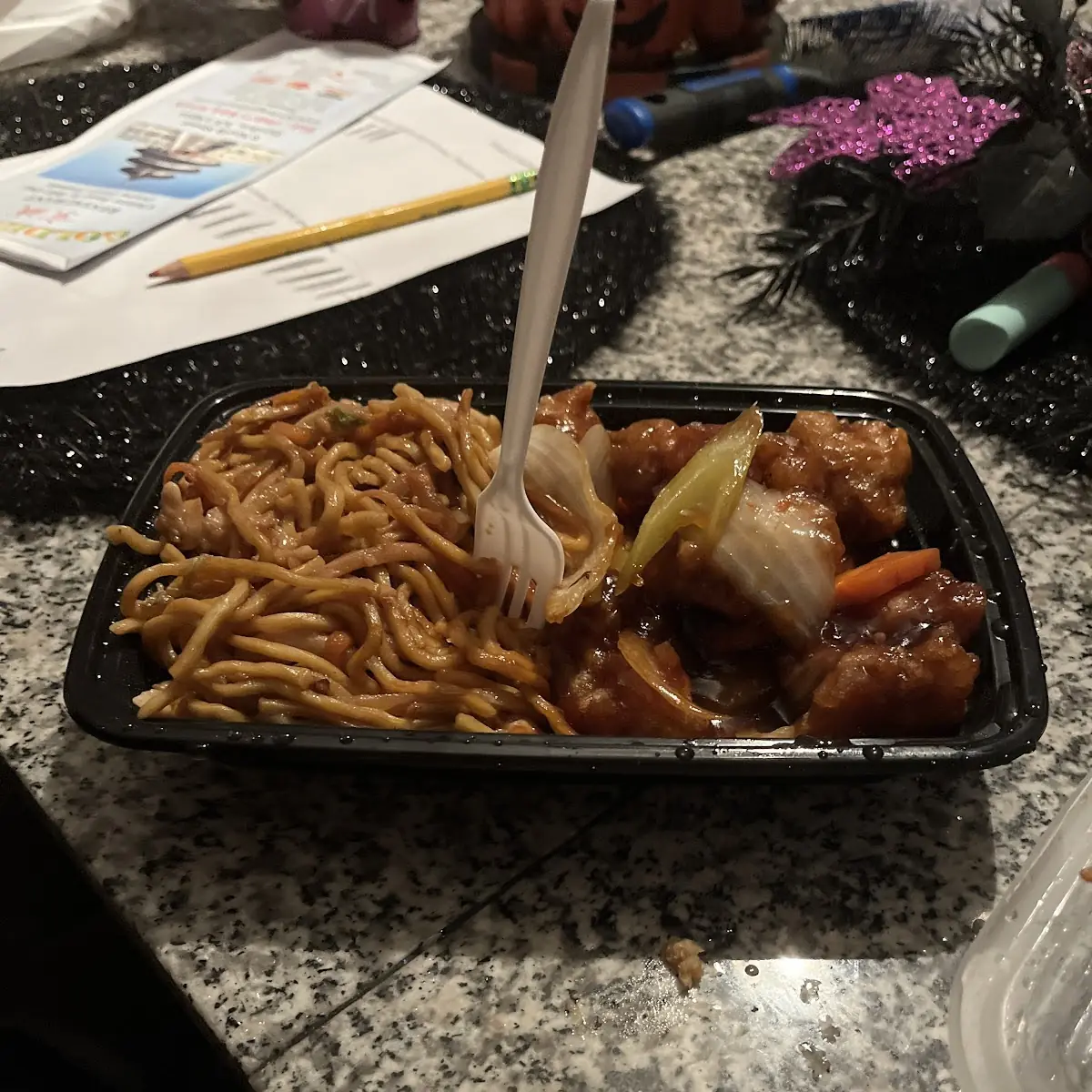 Orange Chicken Lo Mein