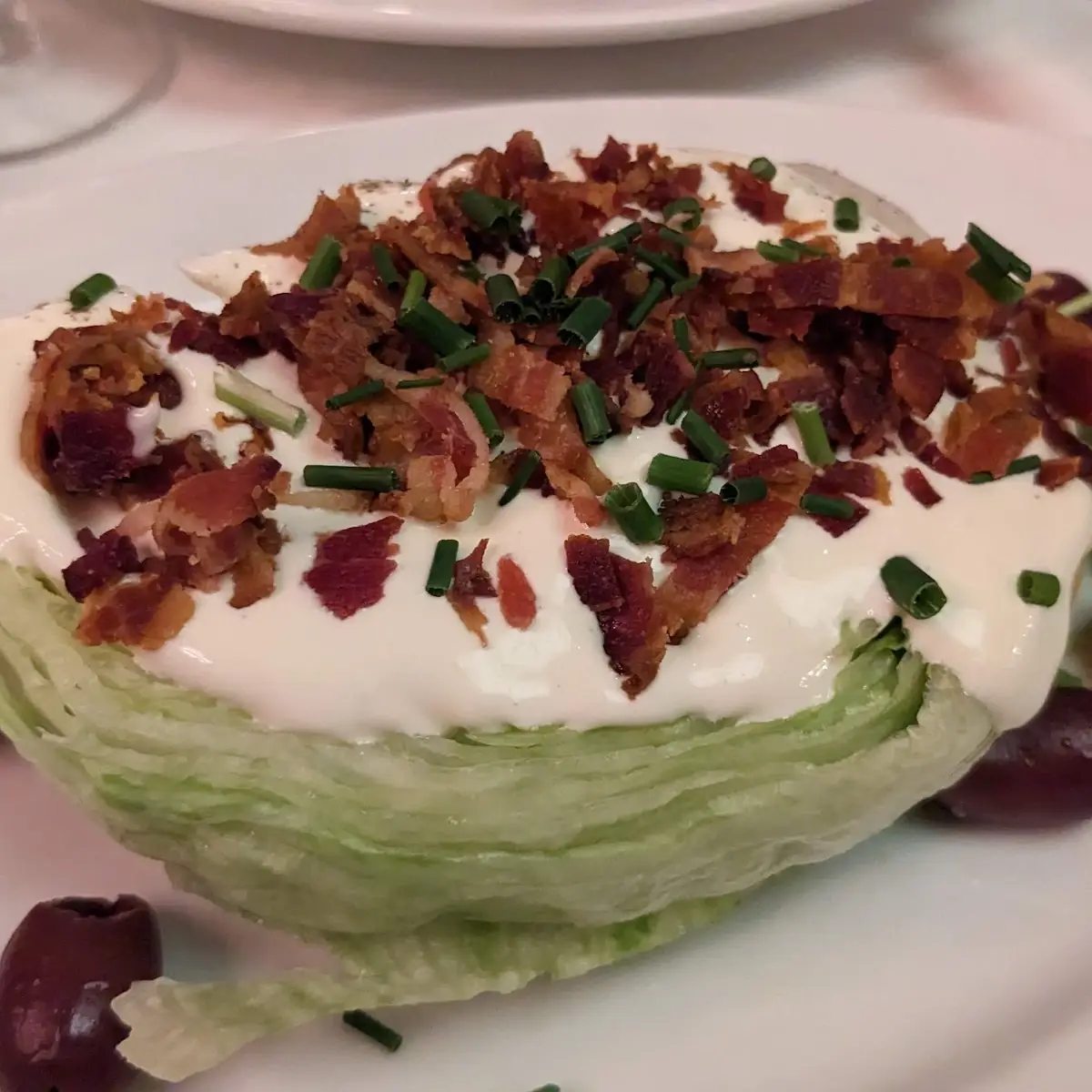 Iceberg Wedge Salad with Blue Cheese Dressing or Ranch Dressing