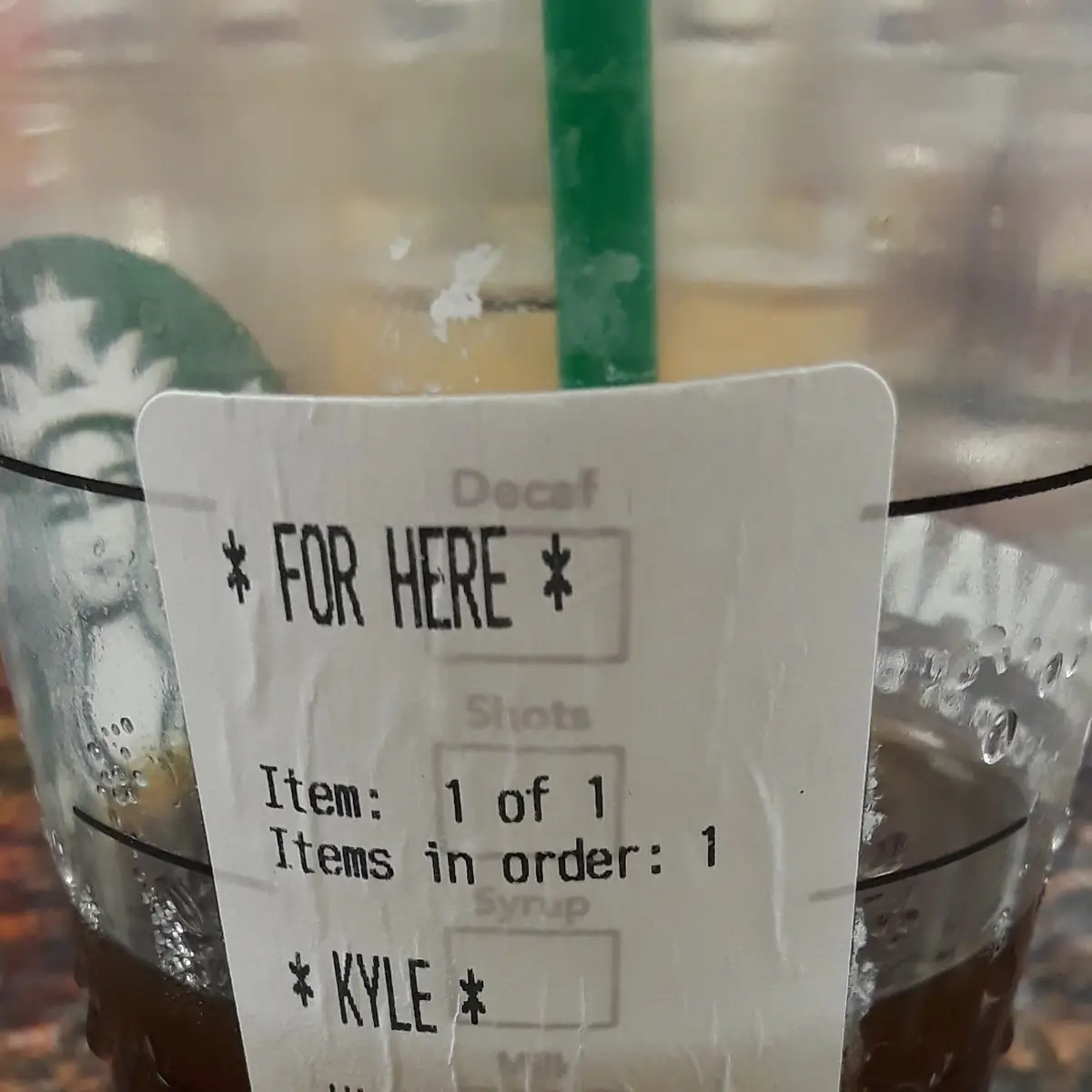 Venti Iced Americano
