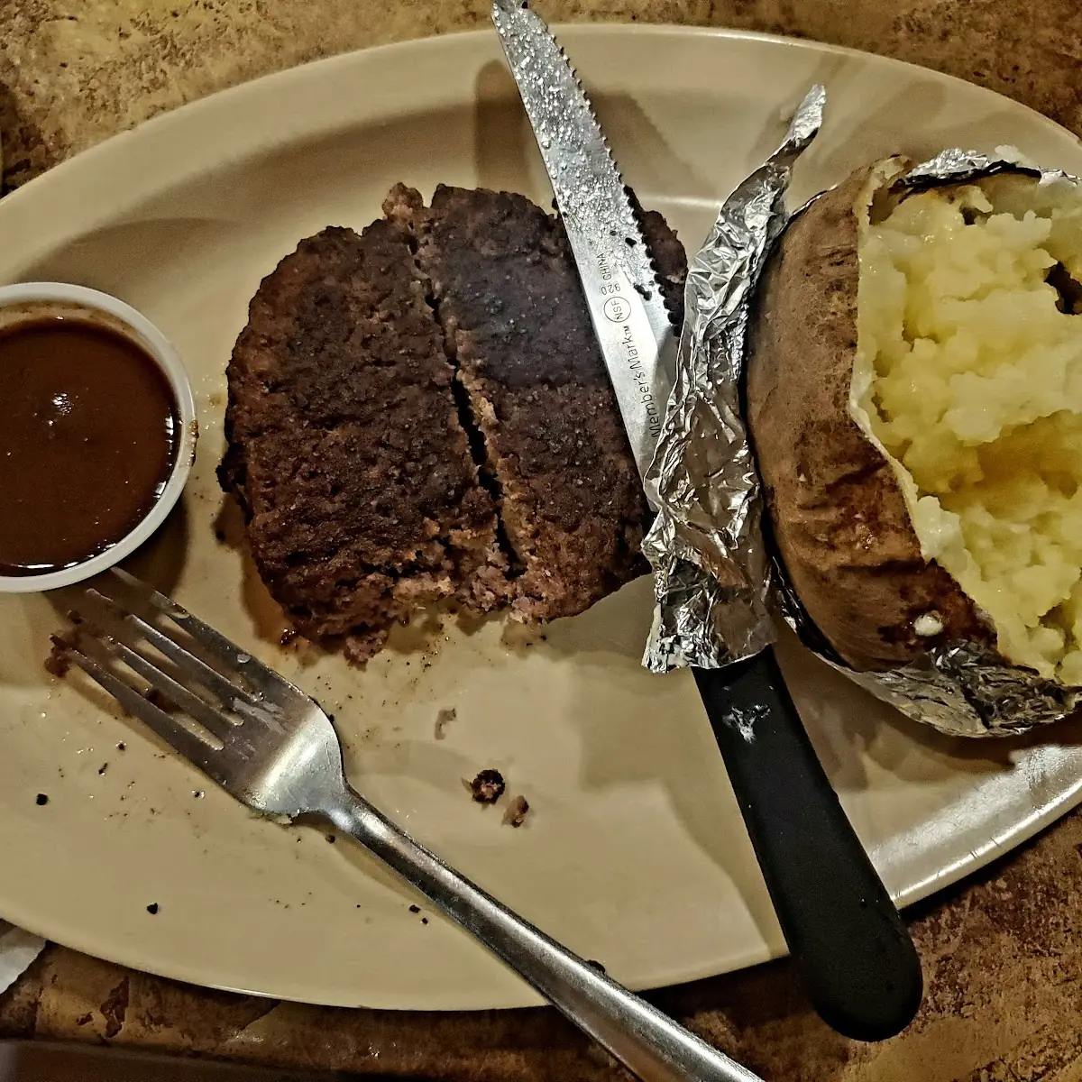 Hamburger Steak Baked Potato