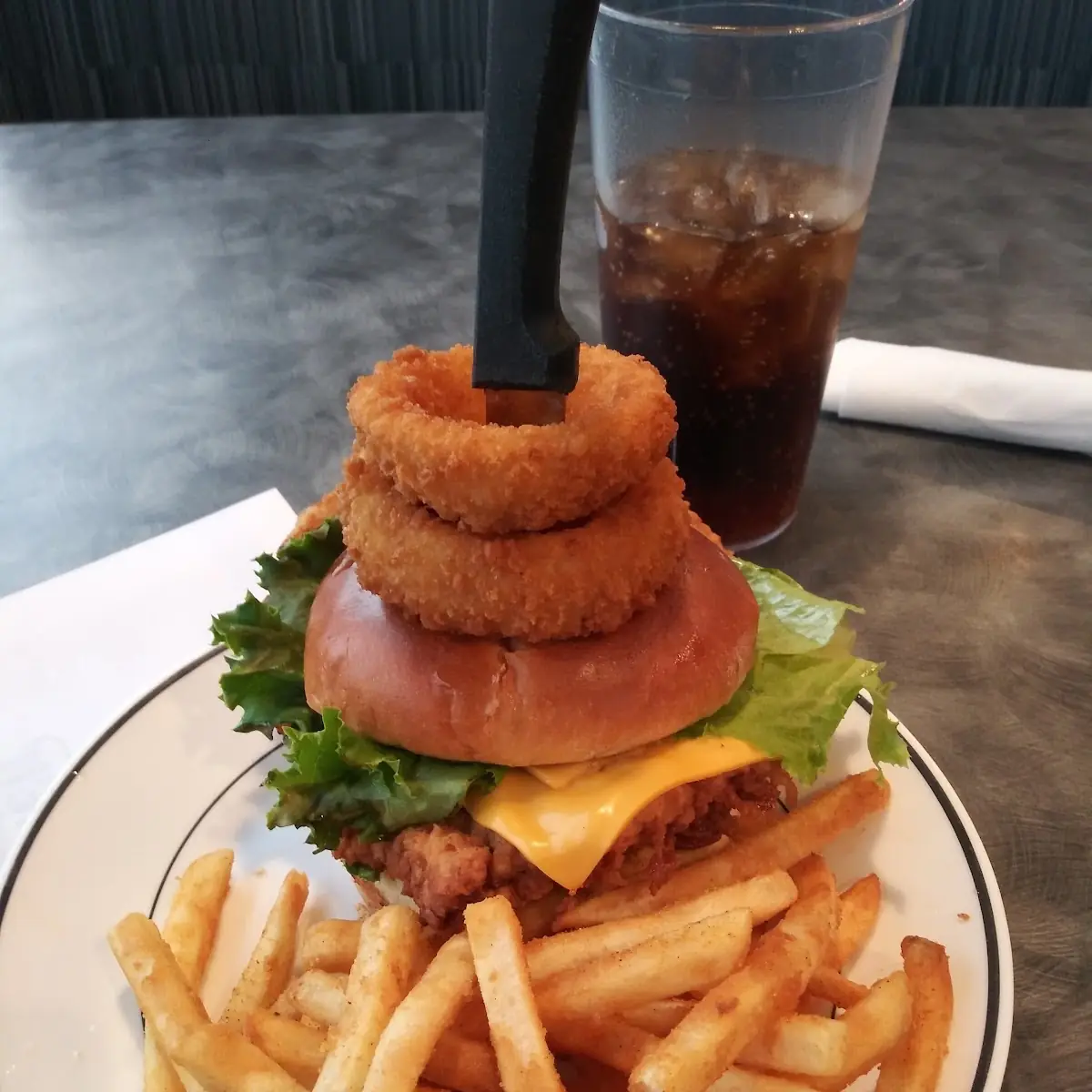 Breaded Tenderloin Sandwich with French Fries