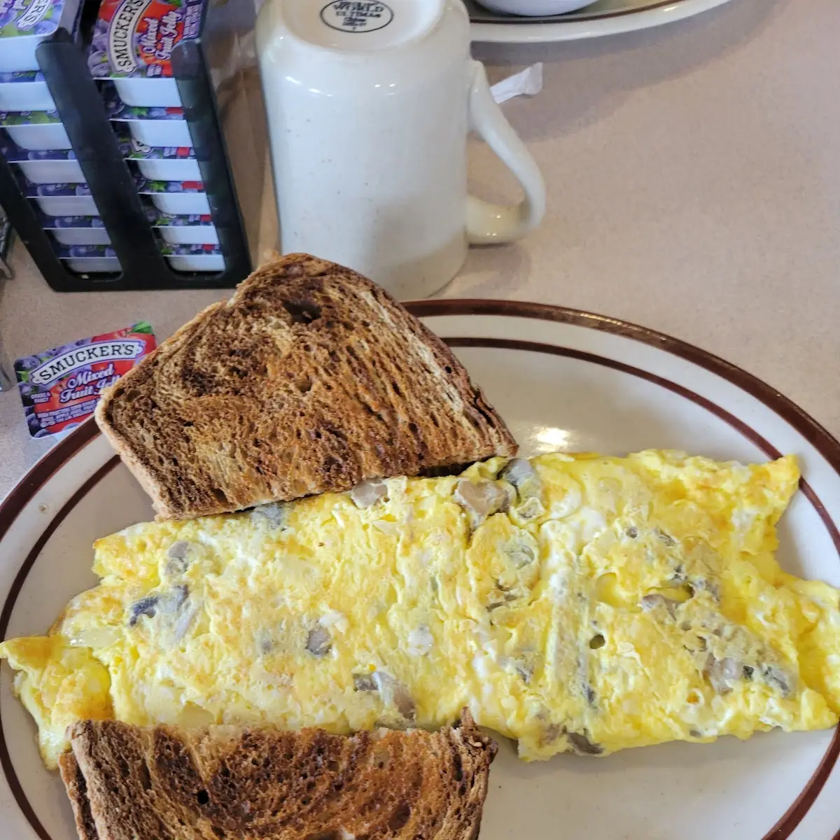Mushroom & Swiss Omelet