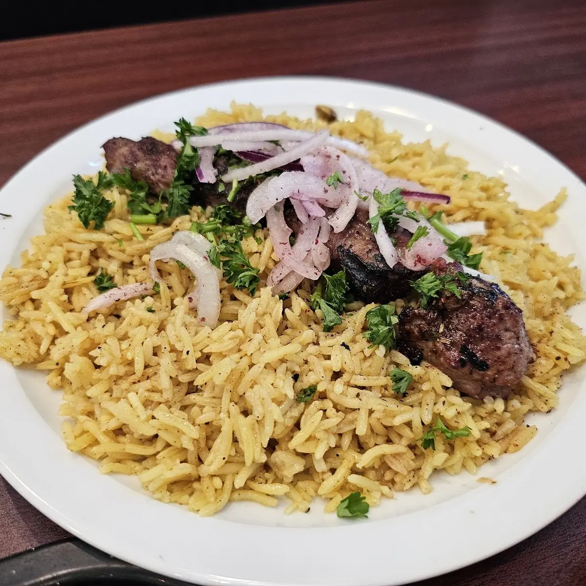 Lamb Kebab with Rice