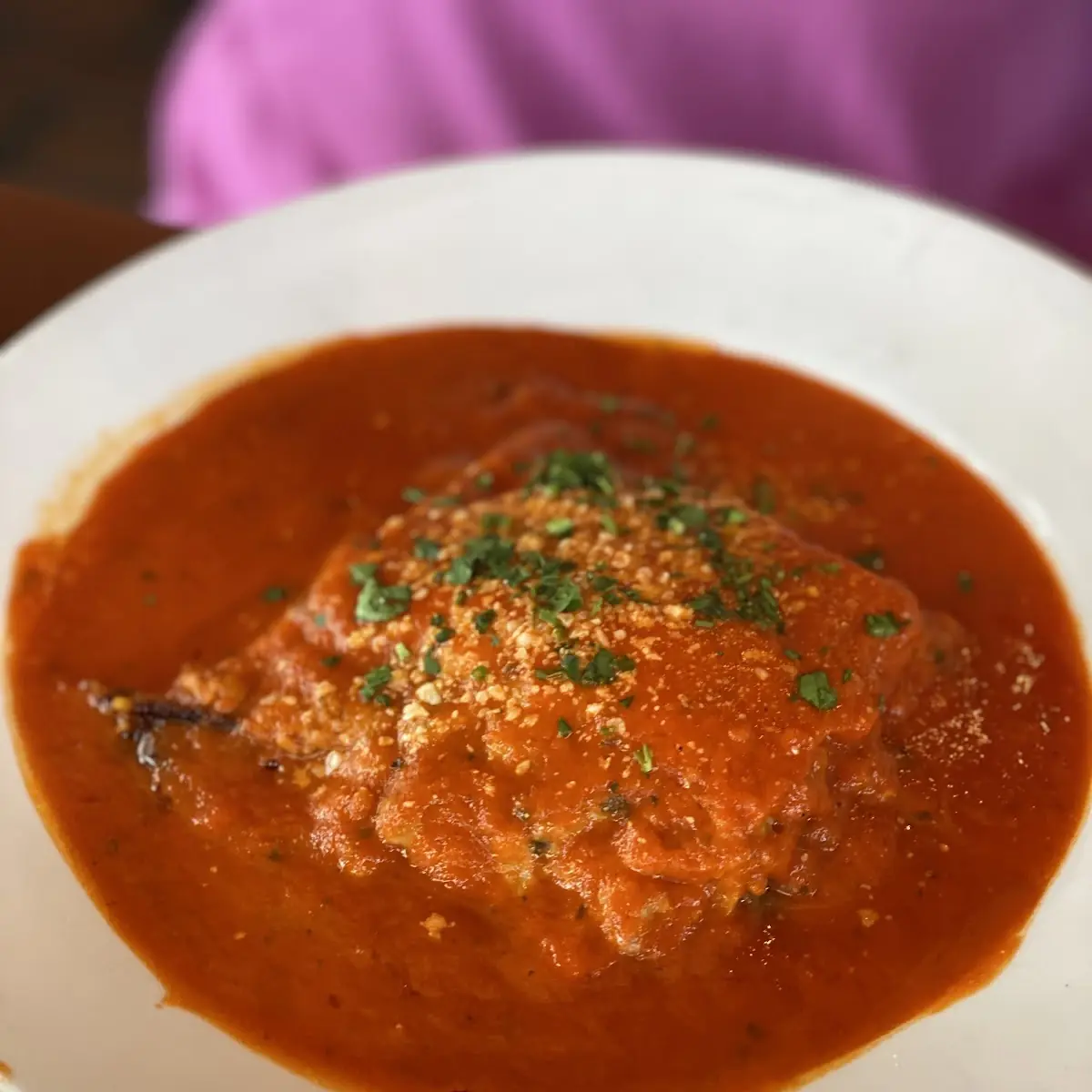 Lasagna with Tomato Sauce and Cheese