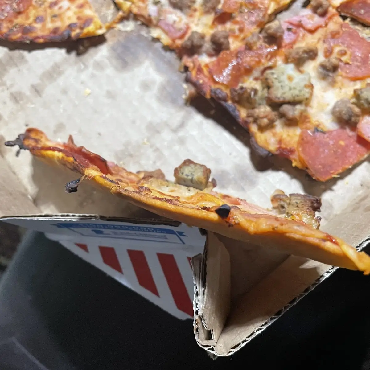 Thin Crust Meat Lovers Pizza