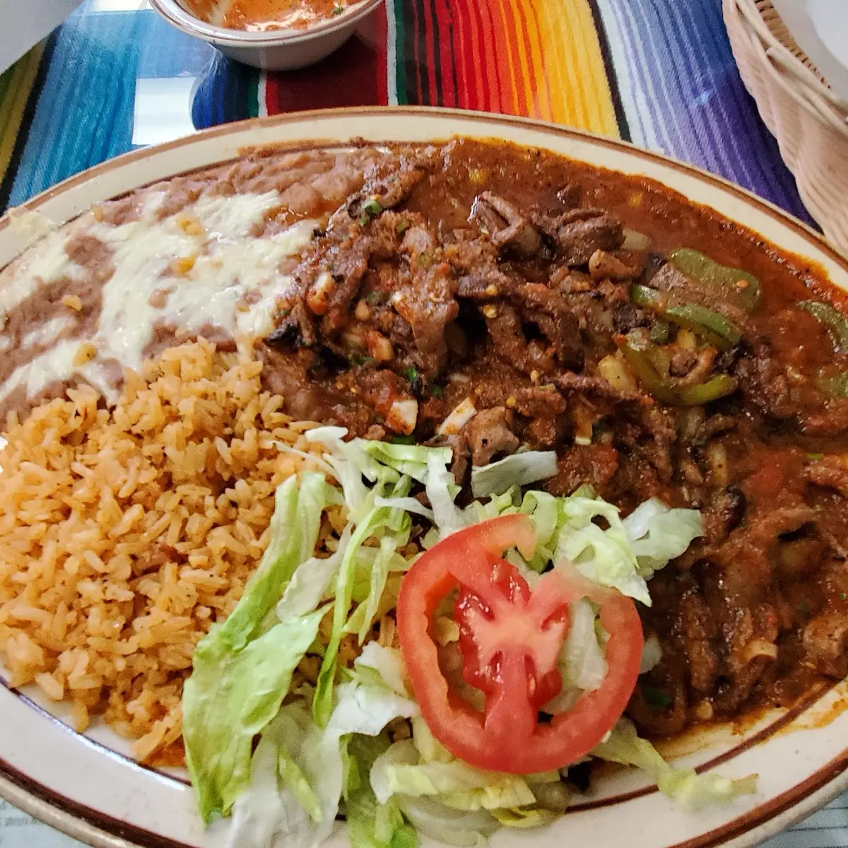 Chili Relleno and Tostada Plate
