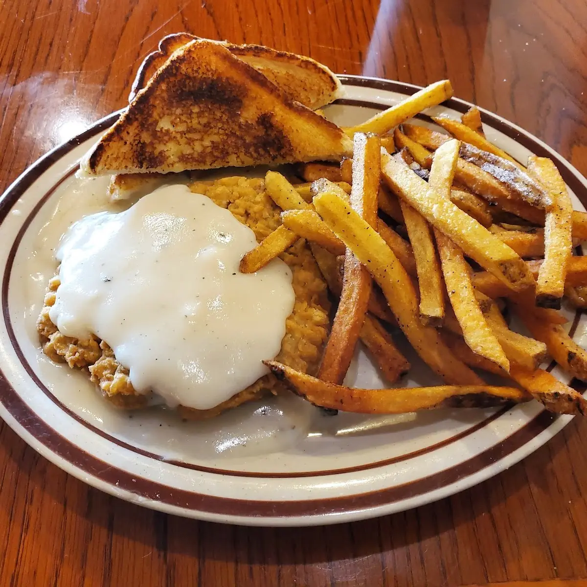 Chicken Fried Steak and Mashed Potatoes with Gravy