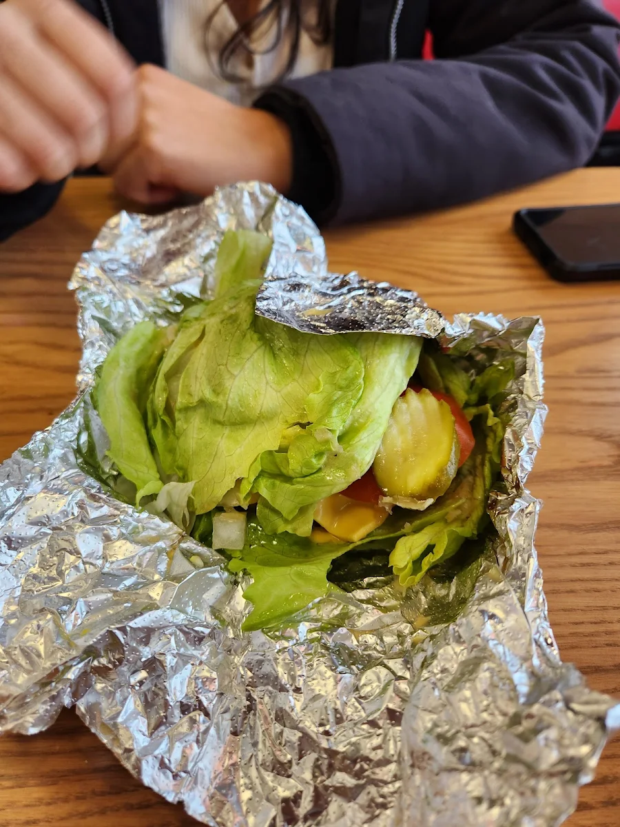 Little Cheeseburger on Lettuce Wrap