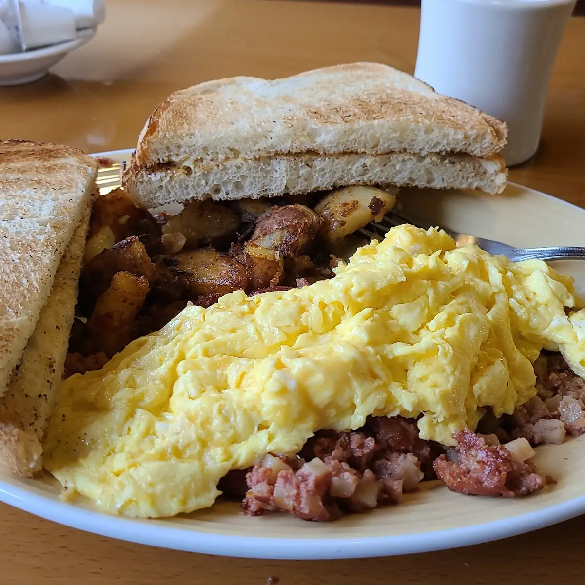 Hash and Eggs Any Style