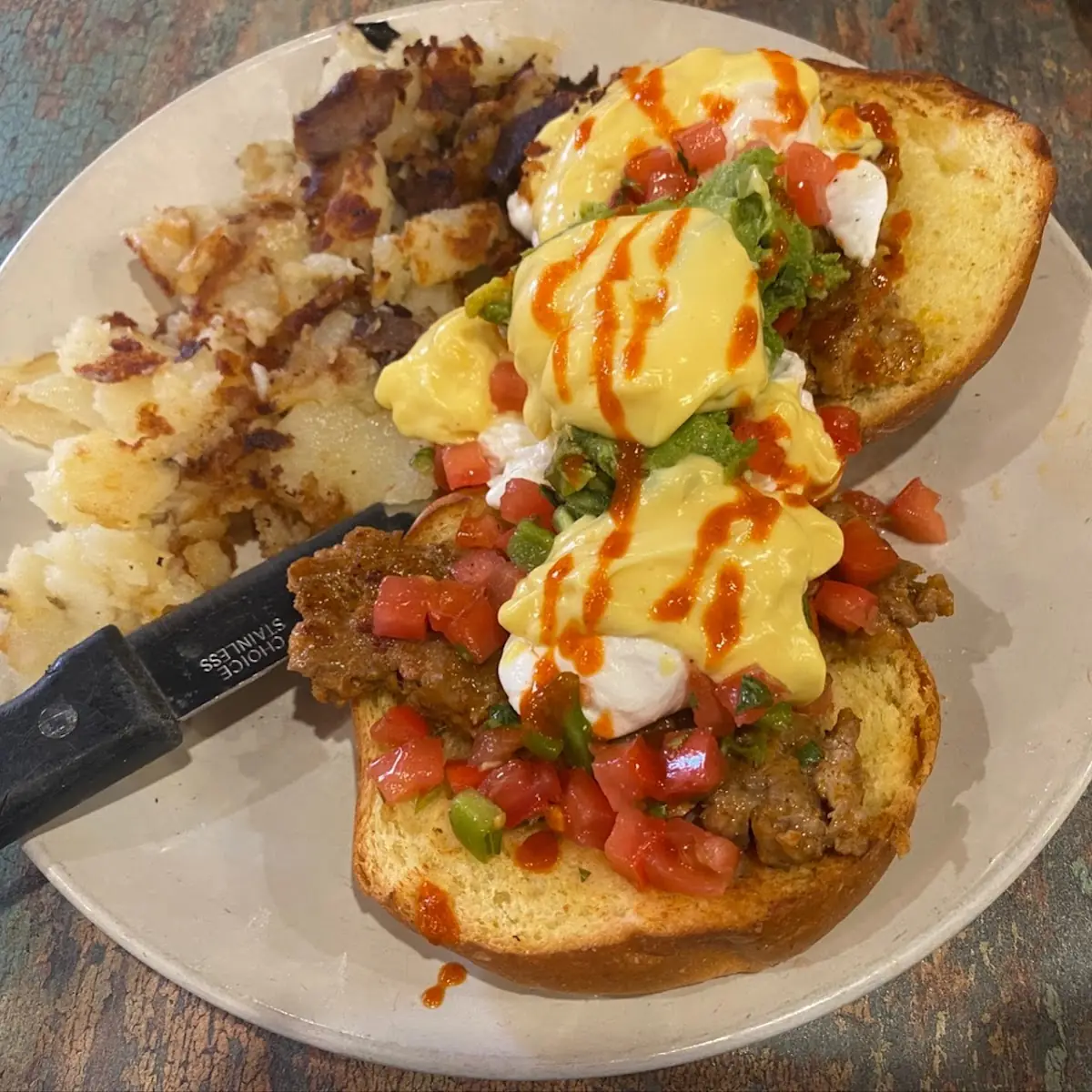 Chorizo Eggs Benny