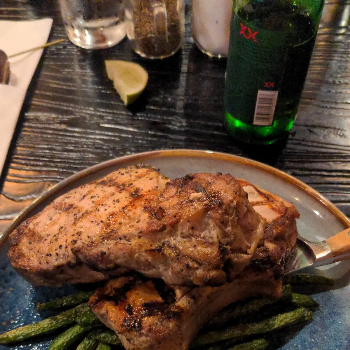 Pork Chops and Green Beans