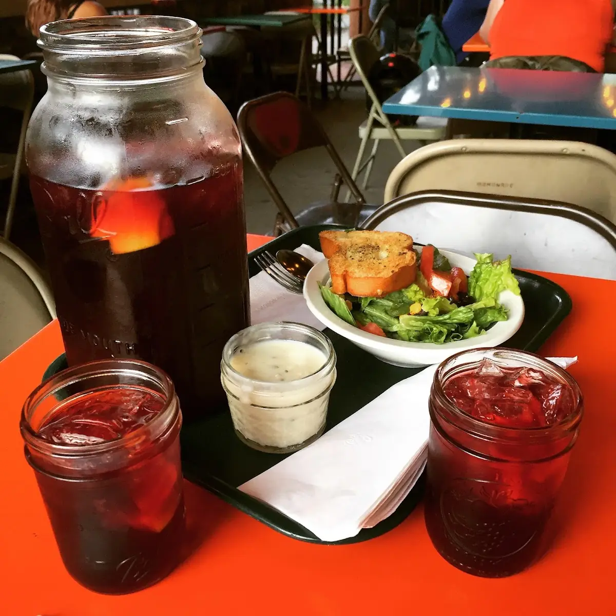 Sangria and Side Salad