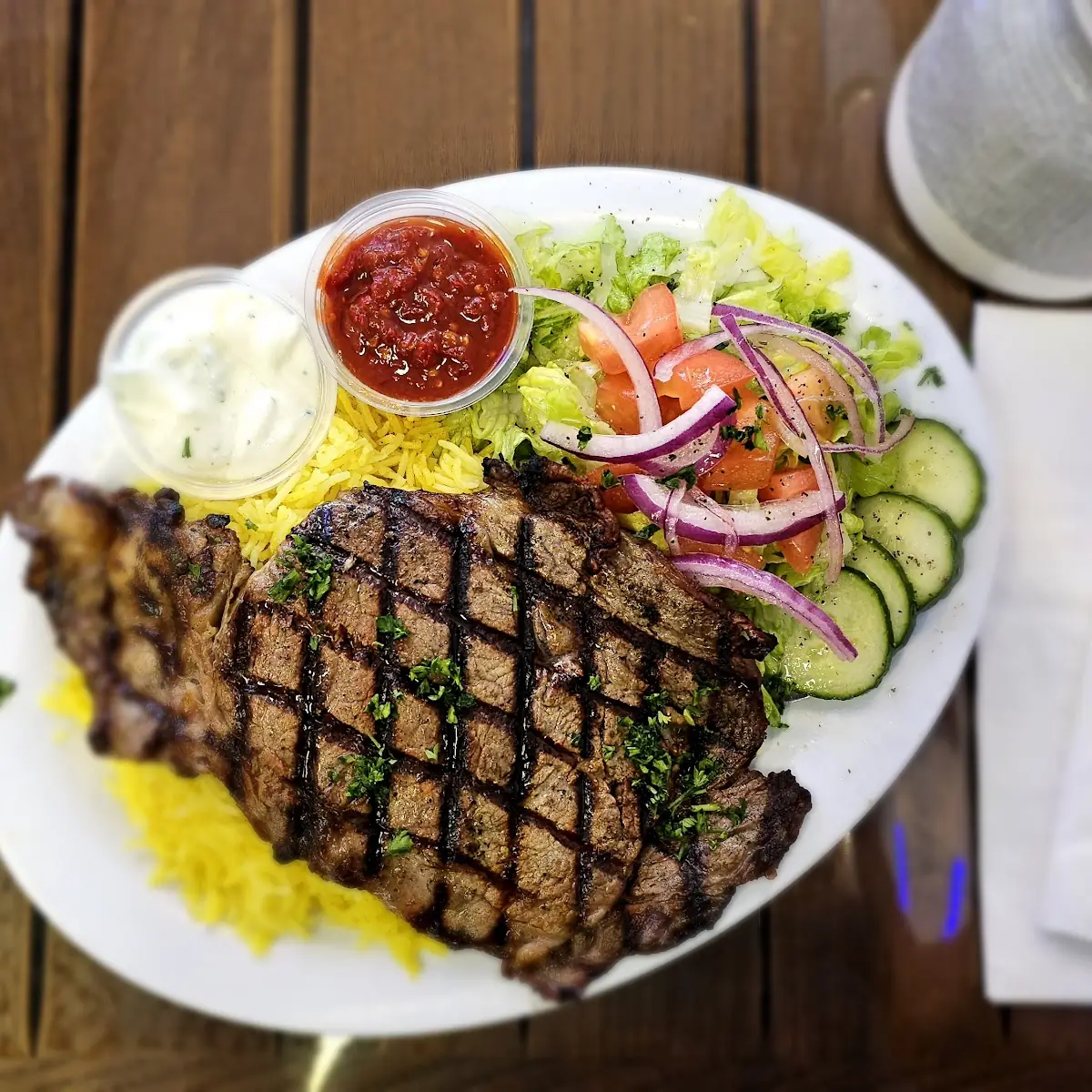 Rib Eye Steak Platter
