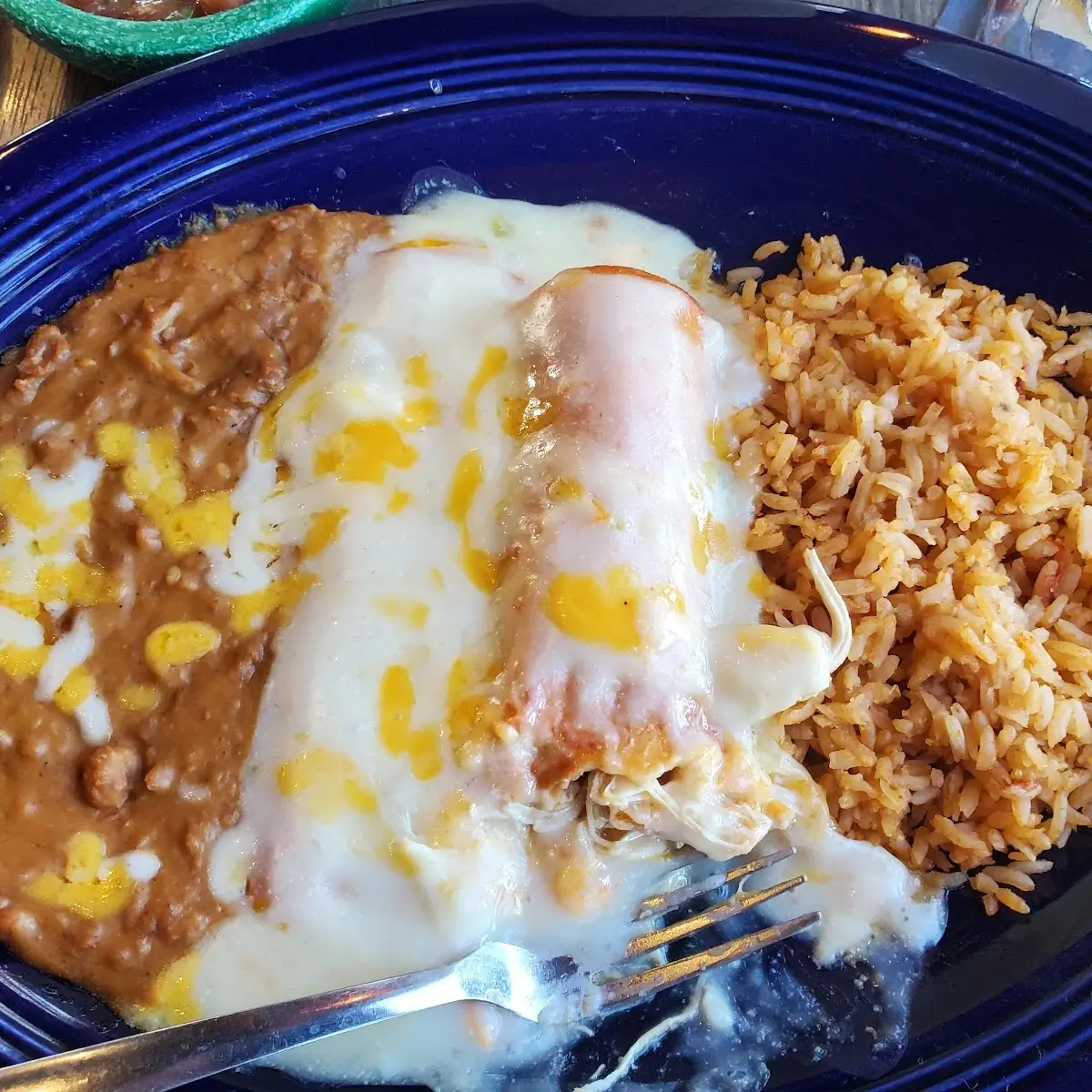 Cheese Enchiladas with Chili Sauce