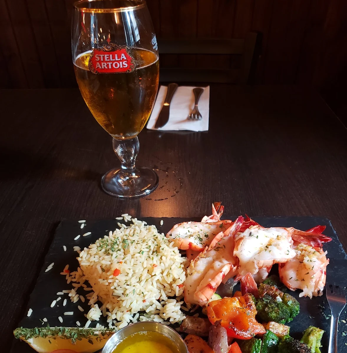 Assiette Crevettes, Aux 3 Copains