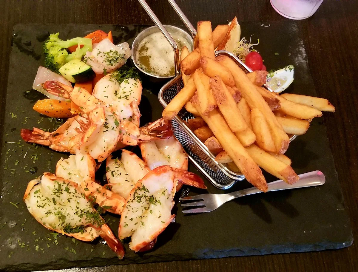 Crevettes Au Beurre d'Ail, Aux 3 Copains