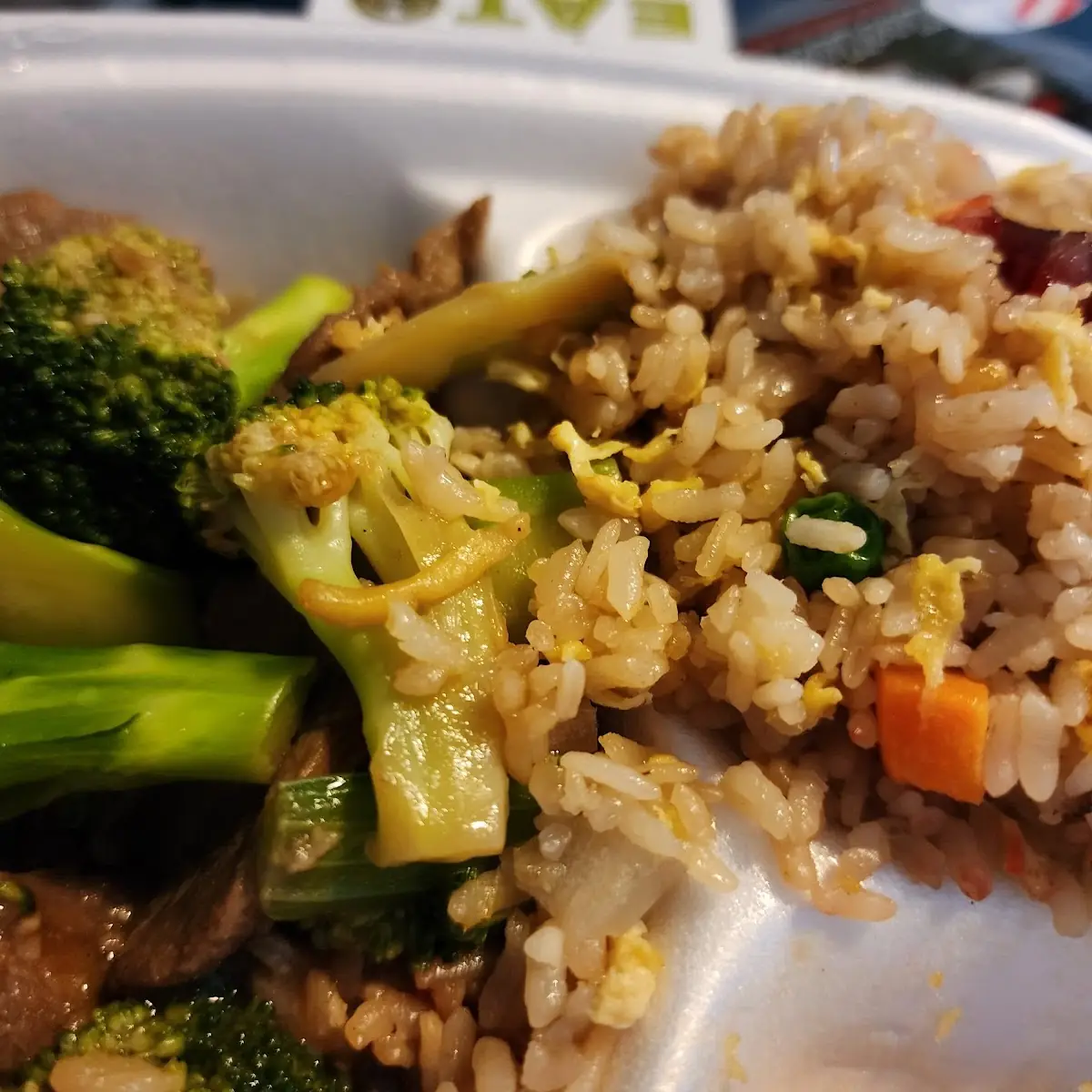 House Fried Rice with Beef Broccoli