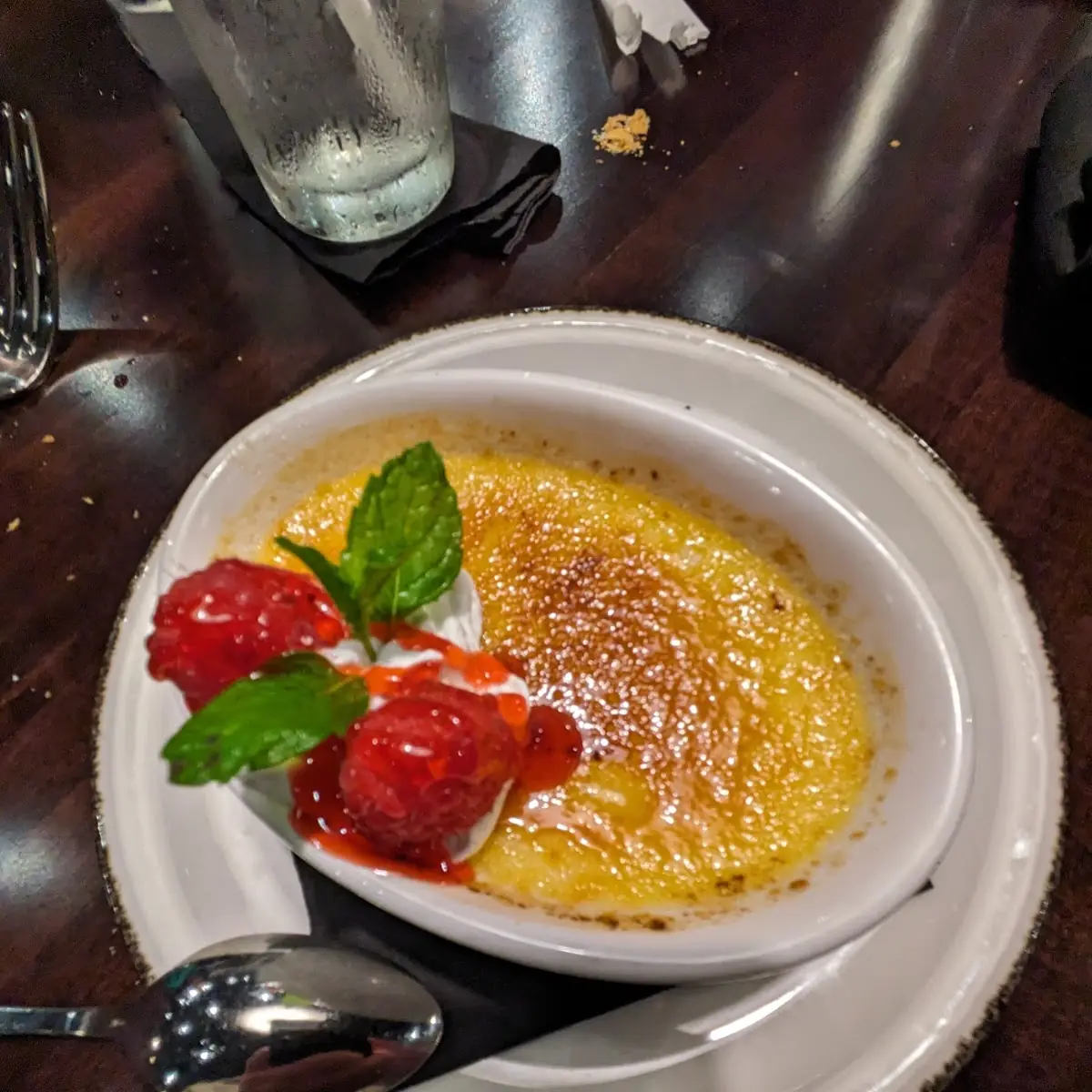 Lemon Raspberry Creme Brulee