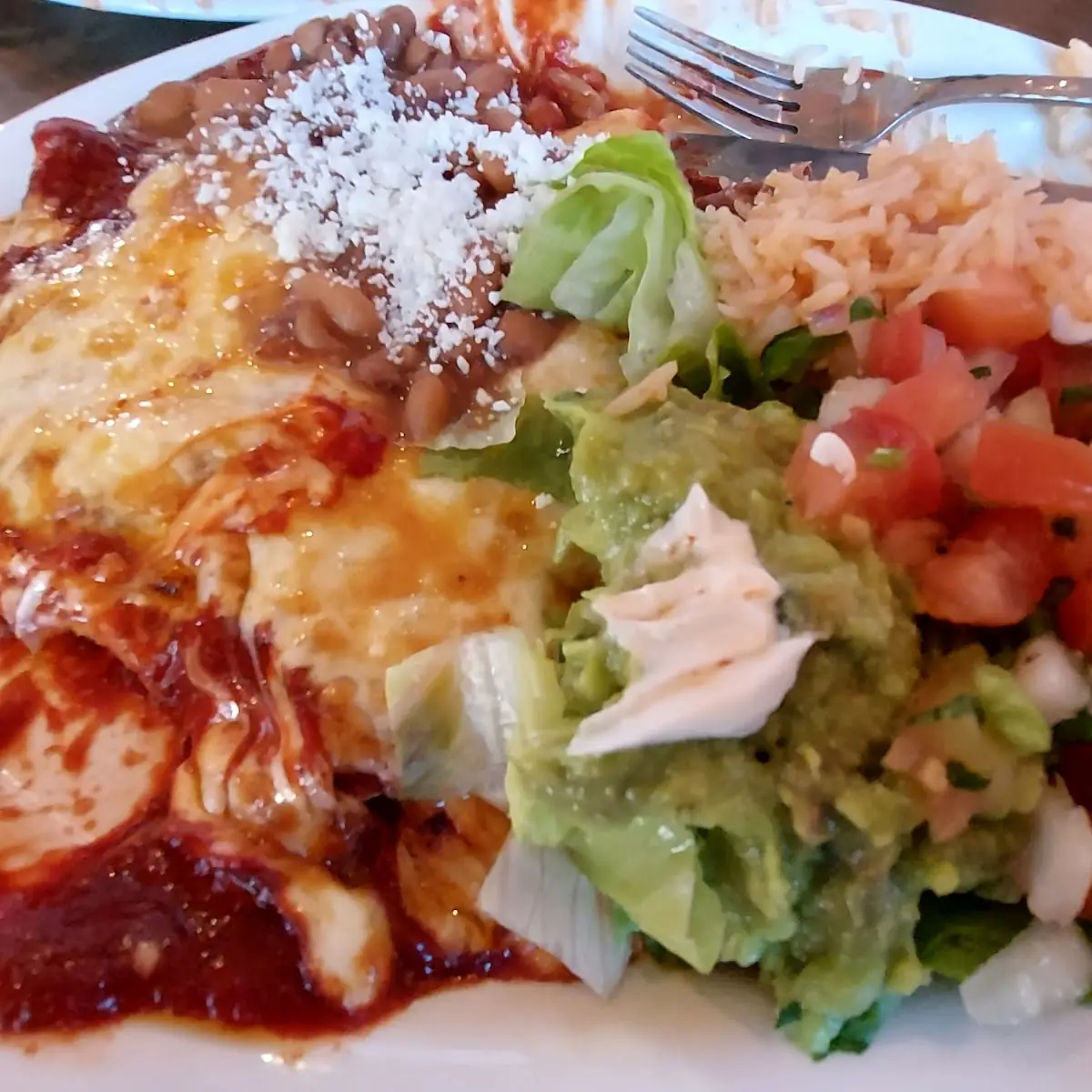 Cheese Enchilada Plate