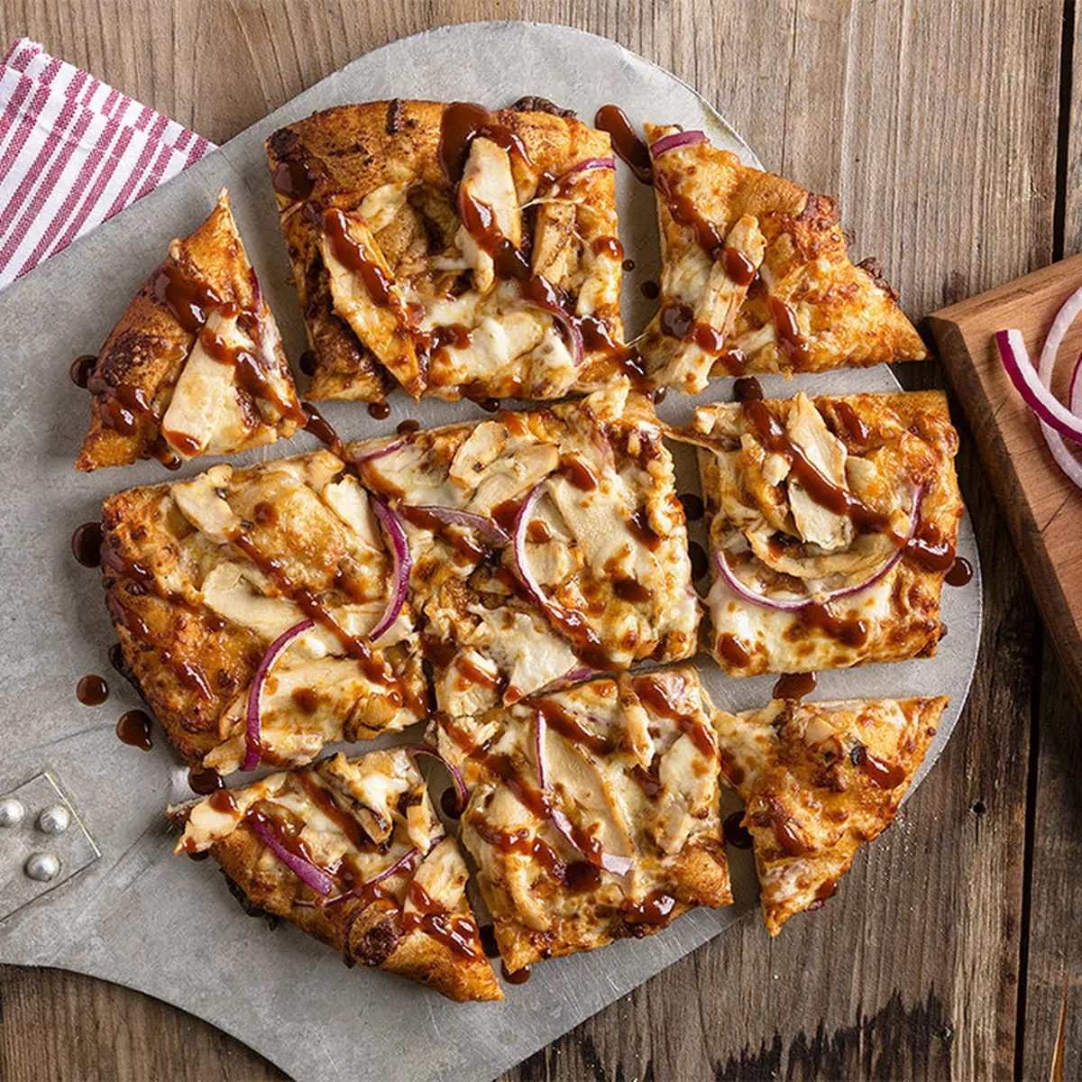 BBQ Chicken Thin Crust Pizza