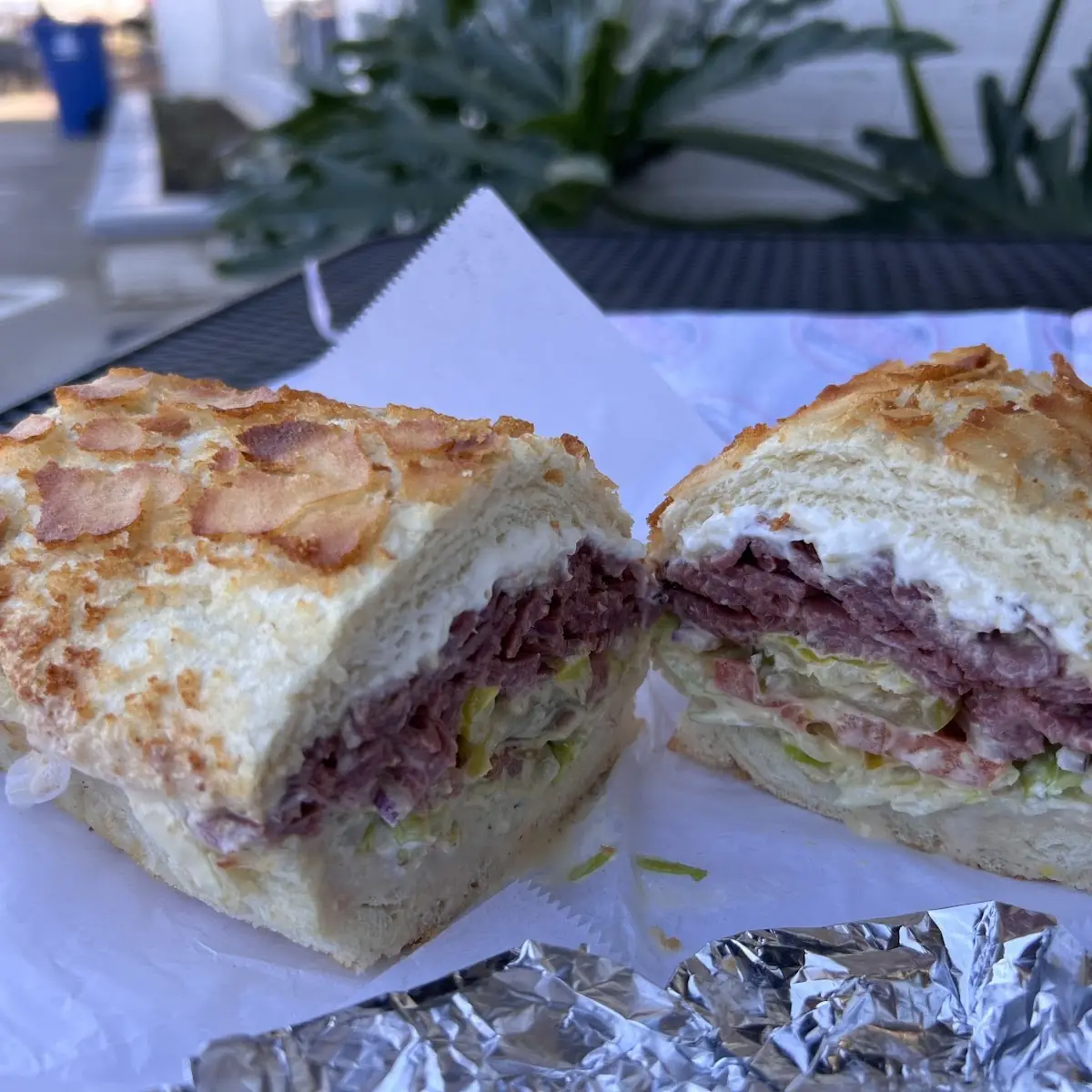 Hot Pastrami Sandwich