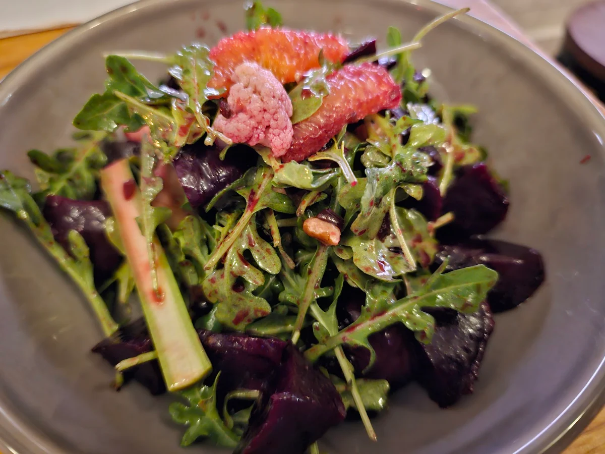 Beet Salad, Kaminari Ramen Bar