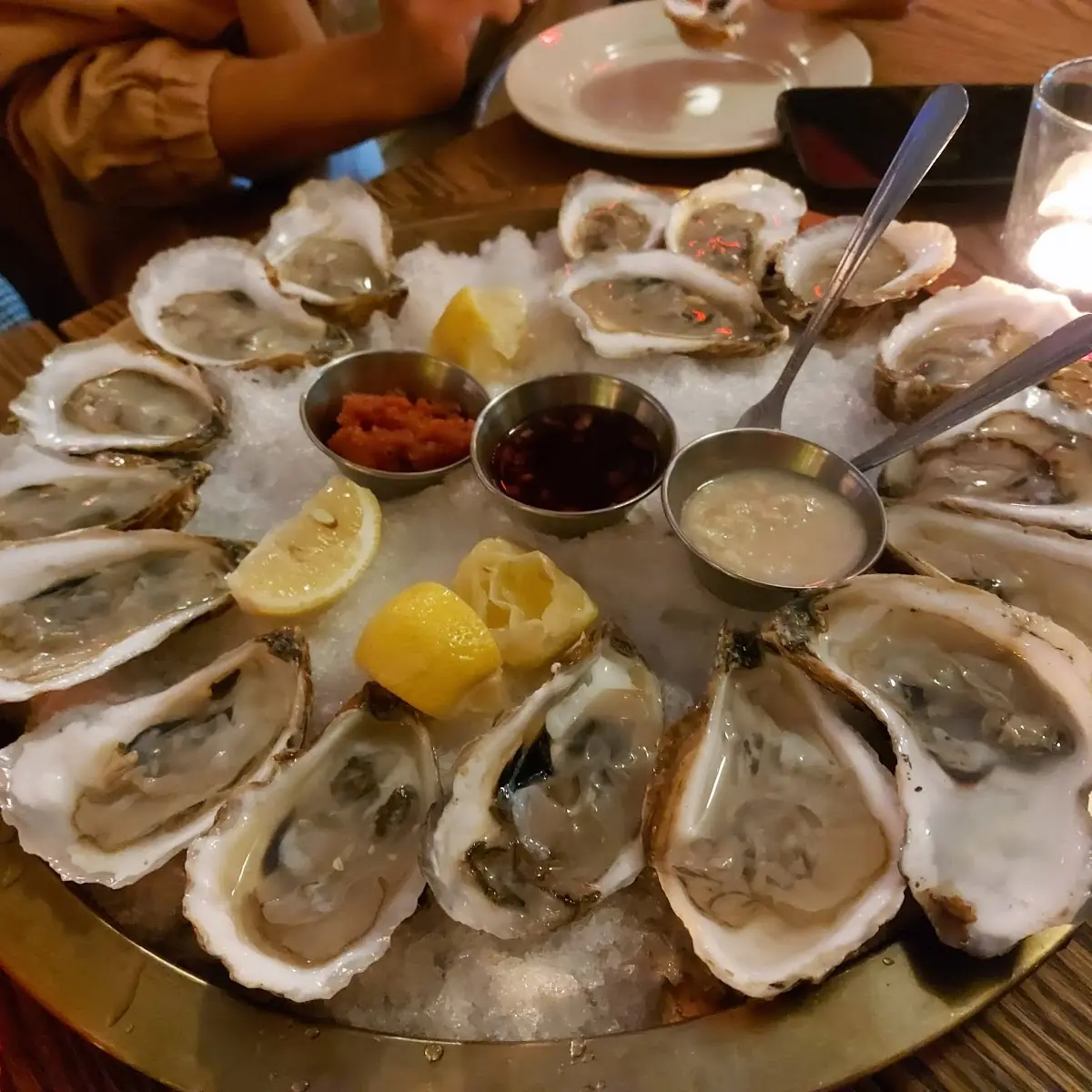 Fresh Oysters on Crushed Ice