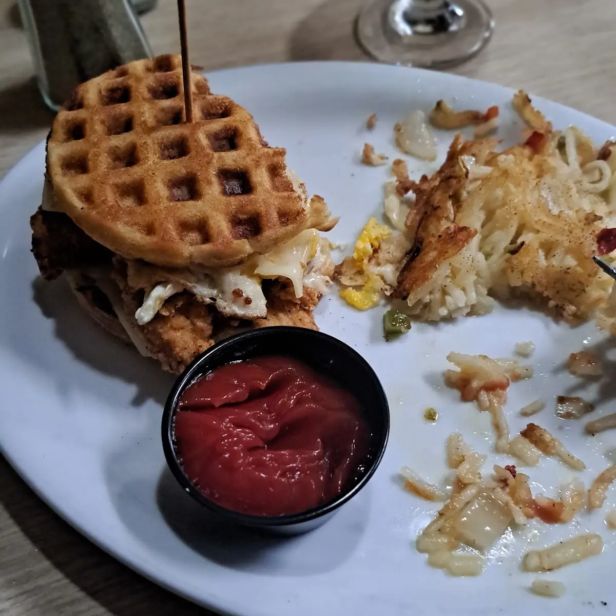 Wafflewhich with Chicken Breast