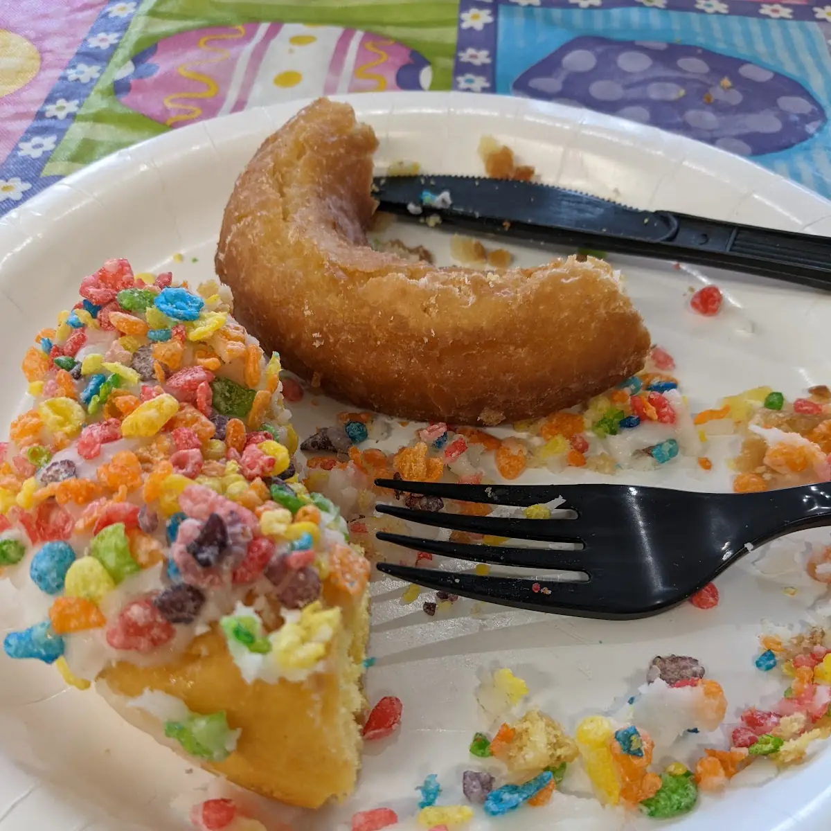 Fruity Pebbles Doughnut