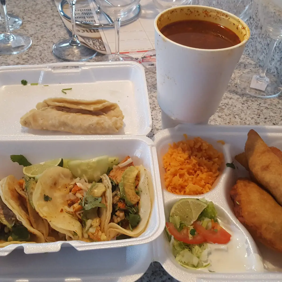 Menudo Fish Tacos Beef Empanadas