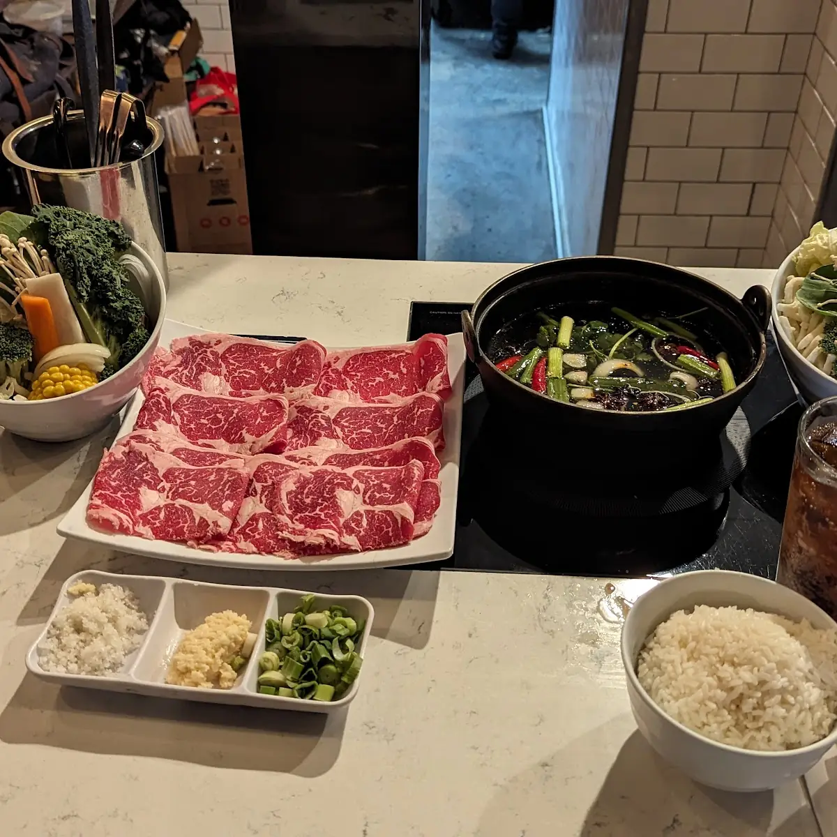 Beef Bone Broth and Ribeye 7oz