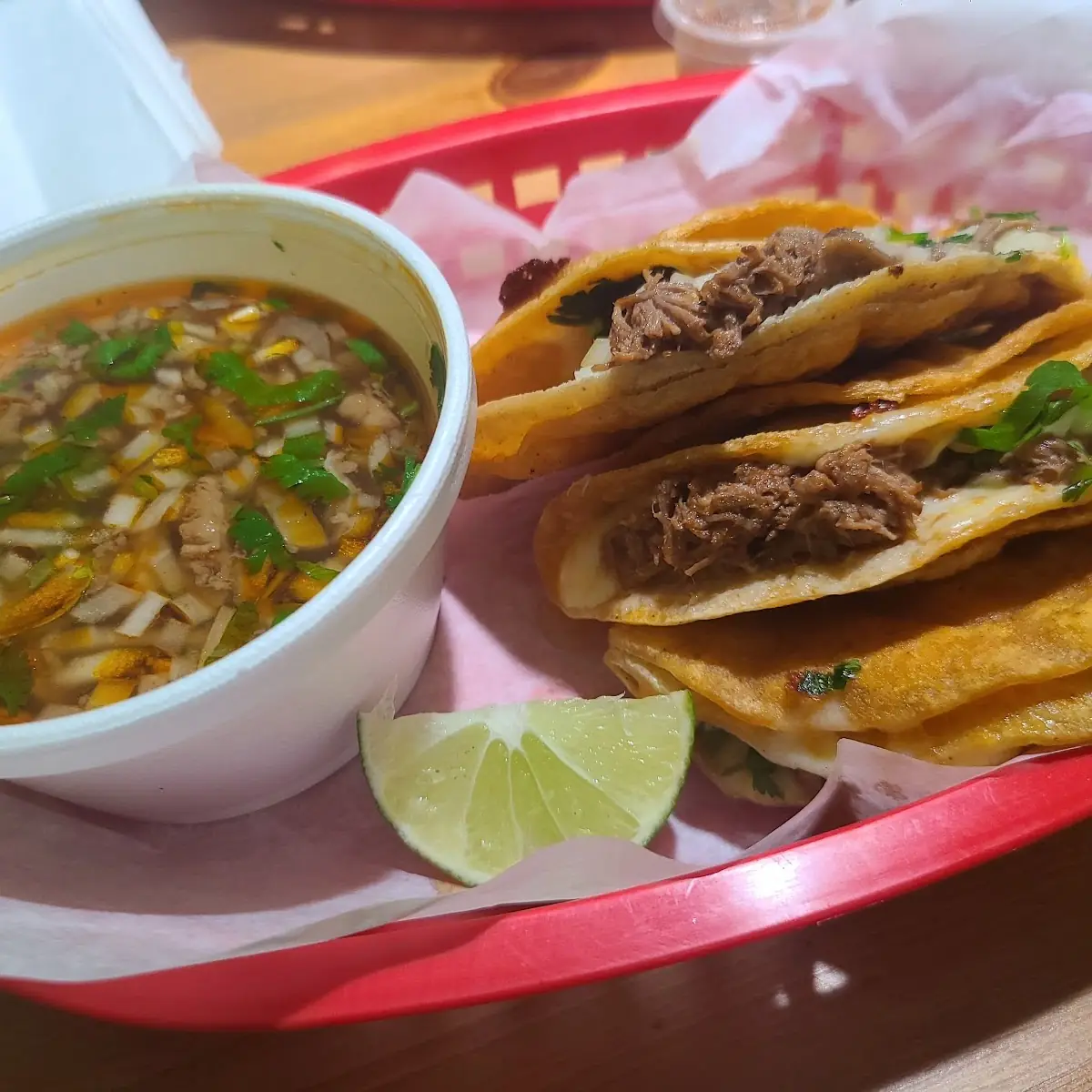 Birria Ramen Soup with 1 Quesabirria Taco