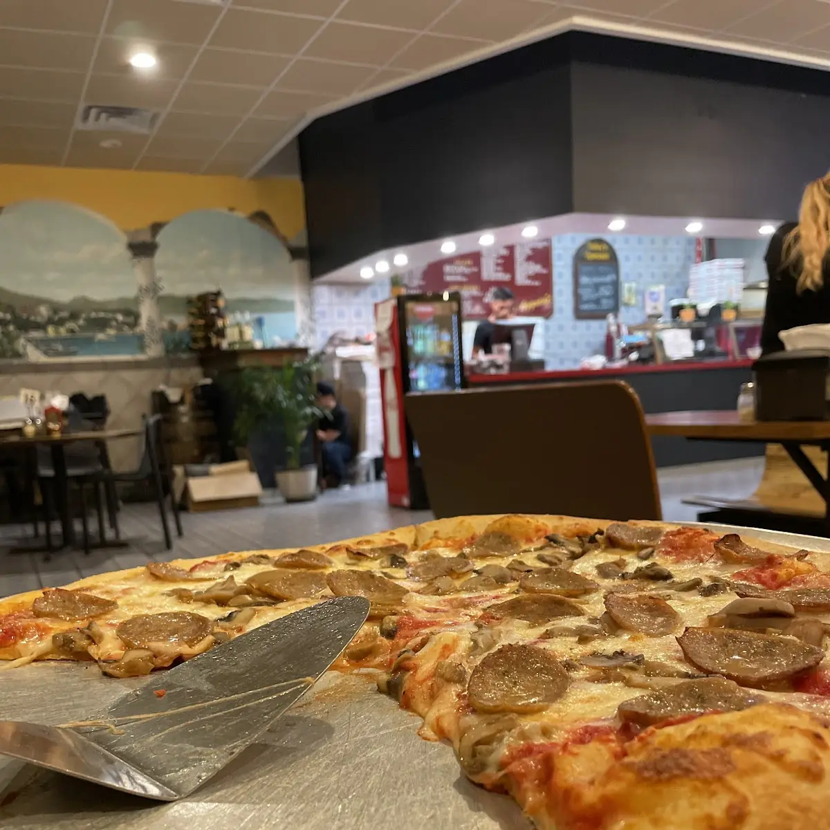 Sausage and Mushroom Pizza