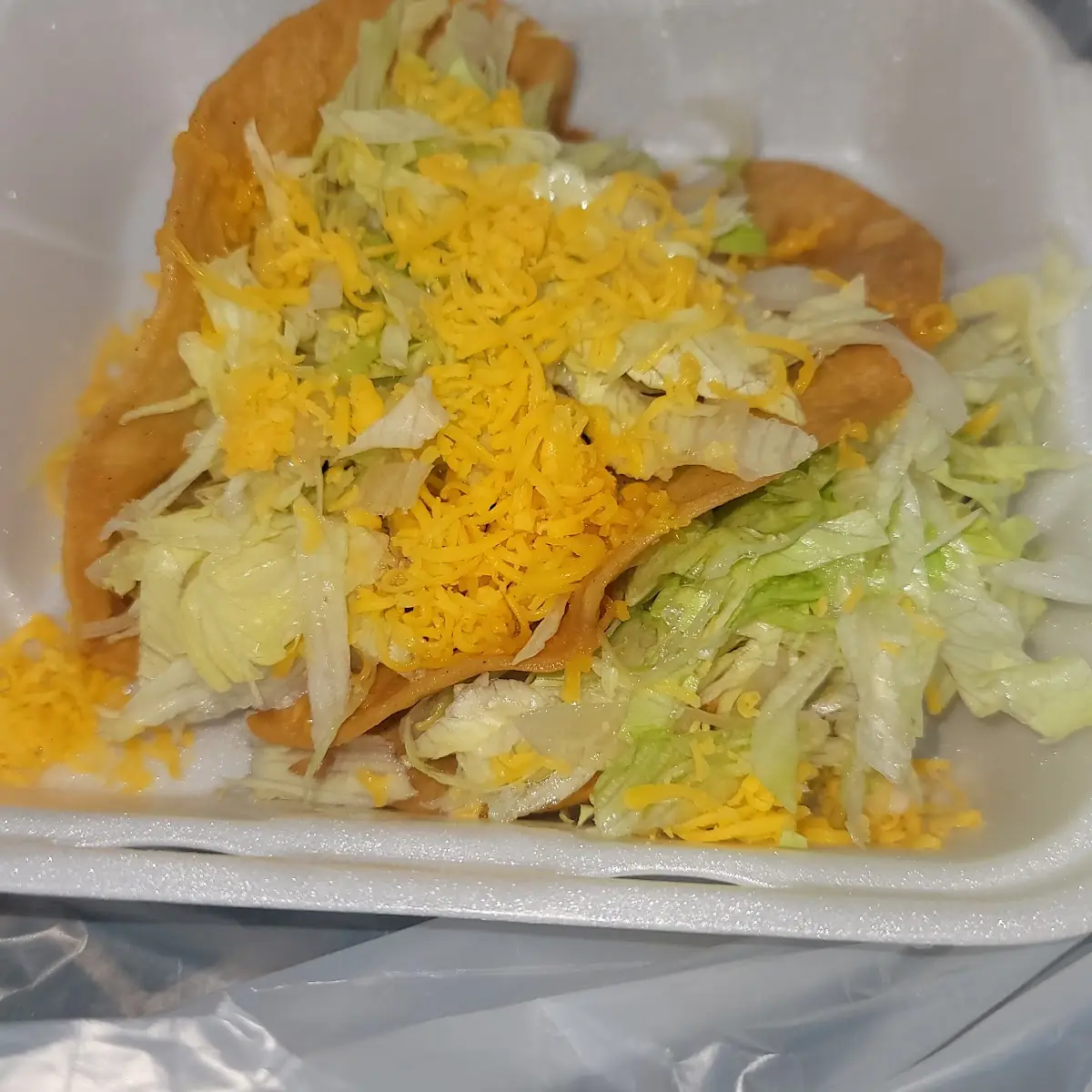 Hard Shell Shredded Chicken Taco