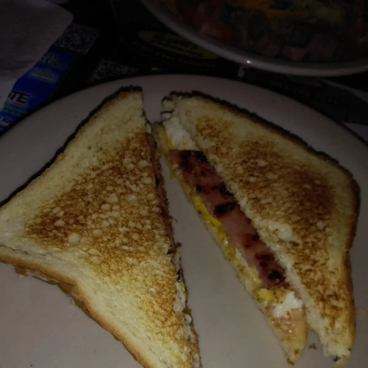 Egg and Ham Breakfast Sandwich