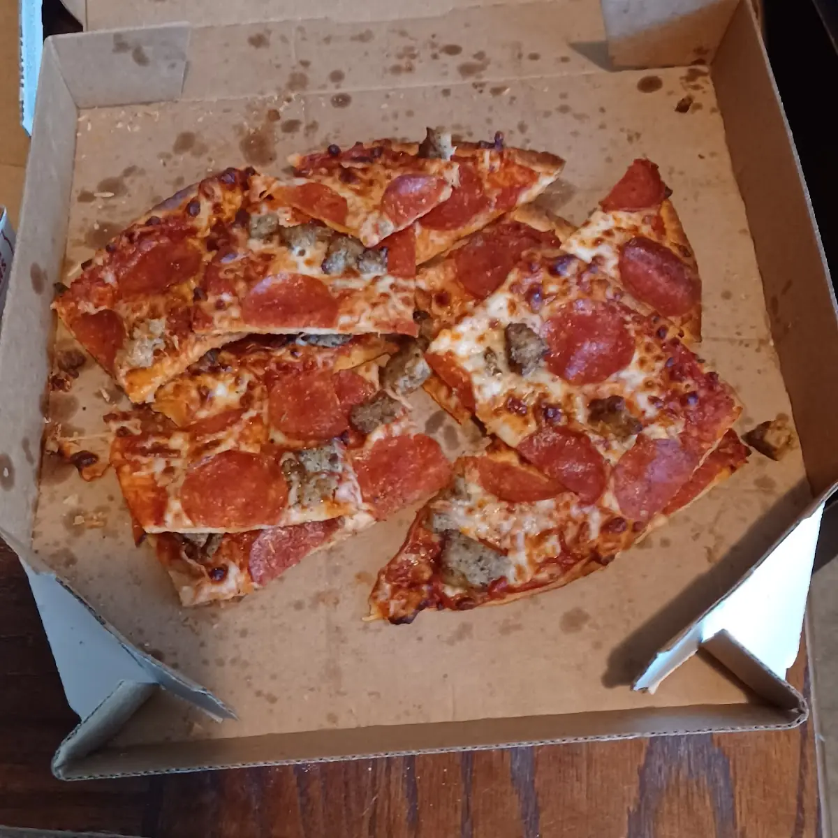 Pepperoni and Sausage Pizza