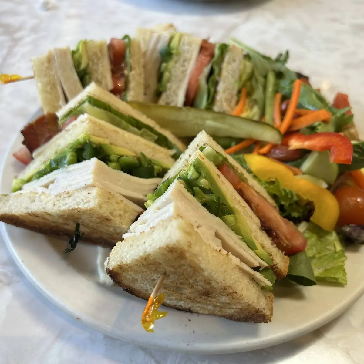 Turkey Club Sandwich & Jo-Jo Potatoes