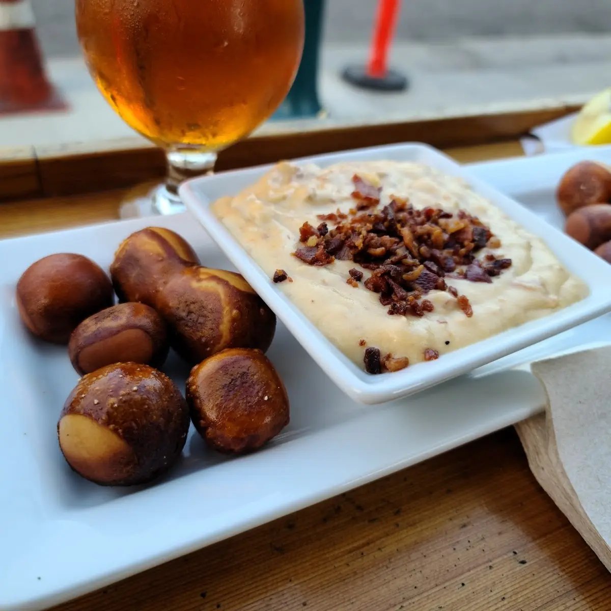 Beer Cheese with Pretzel Bites