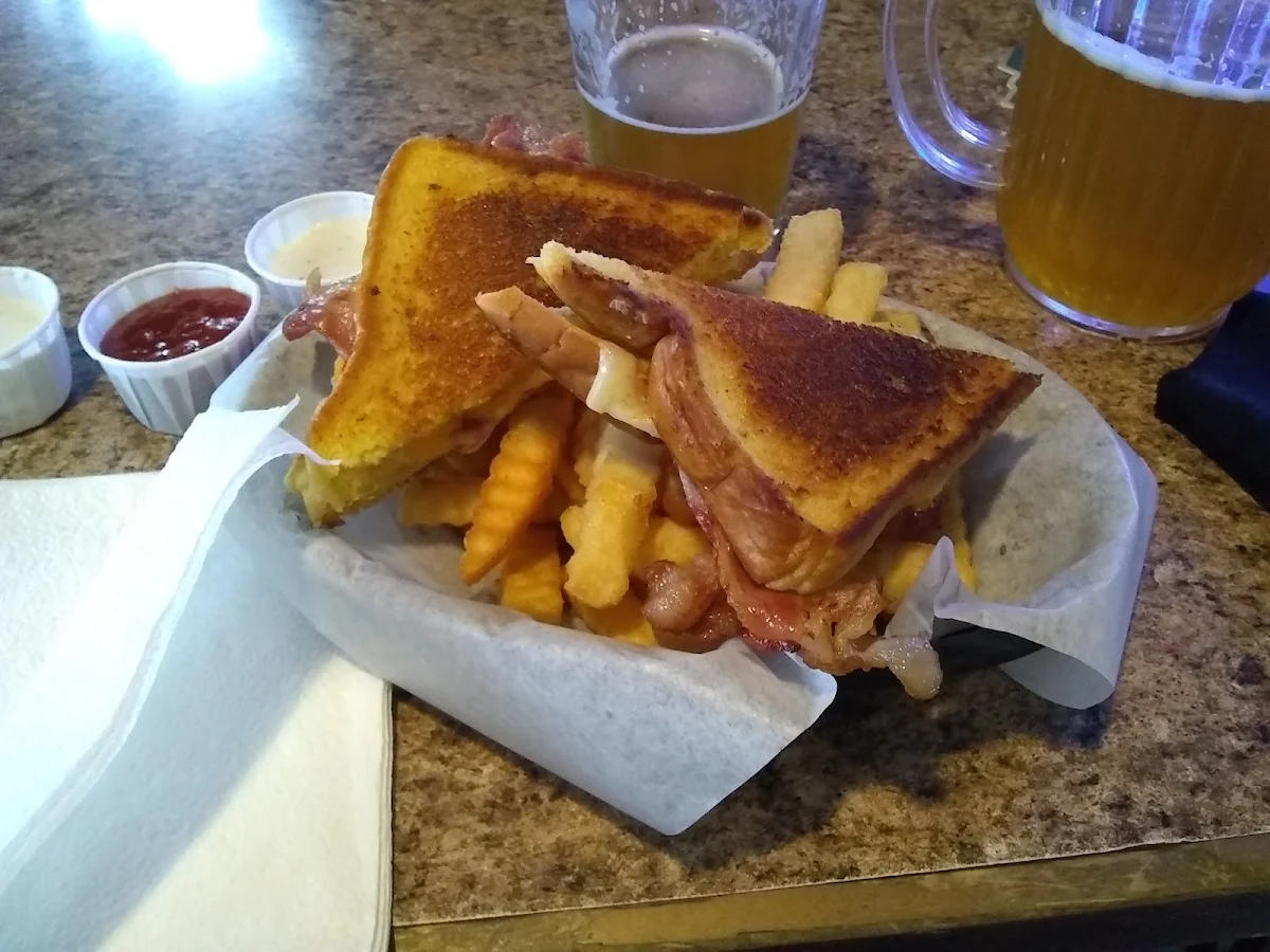 Grilled Cheese Sandwich with Bacon