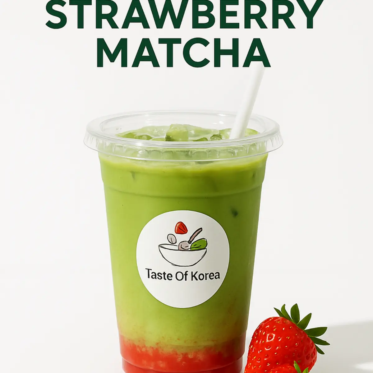 Strawberry Matcha Latte