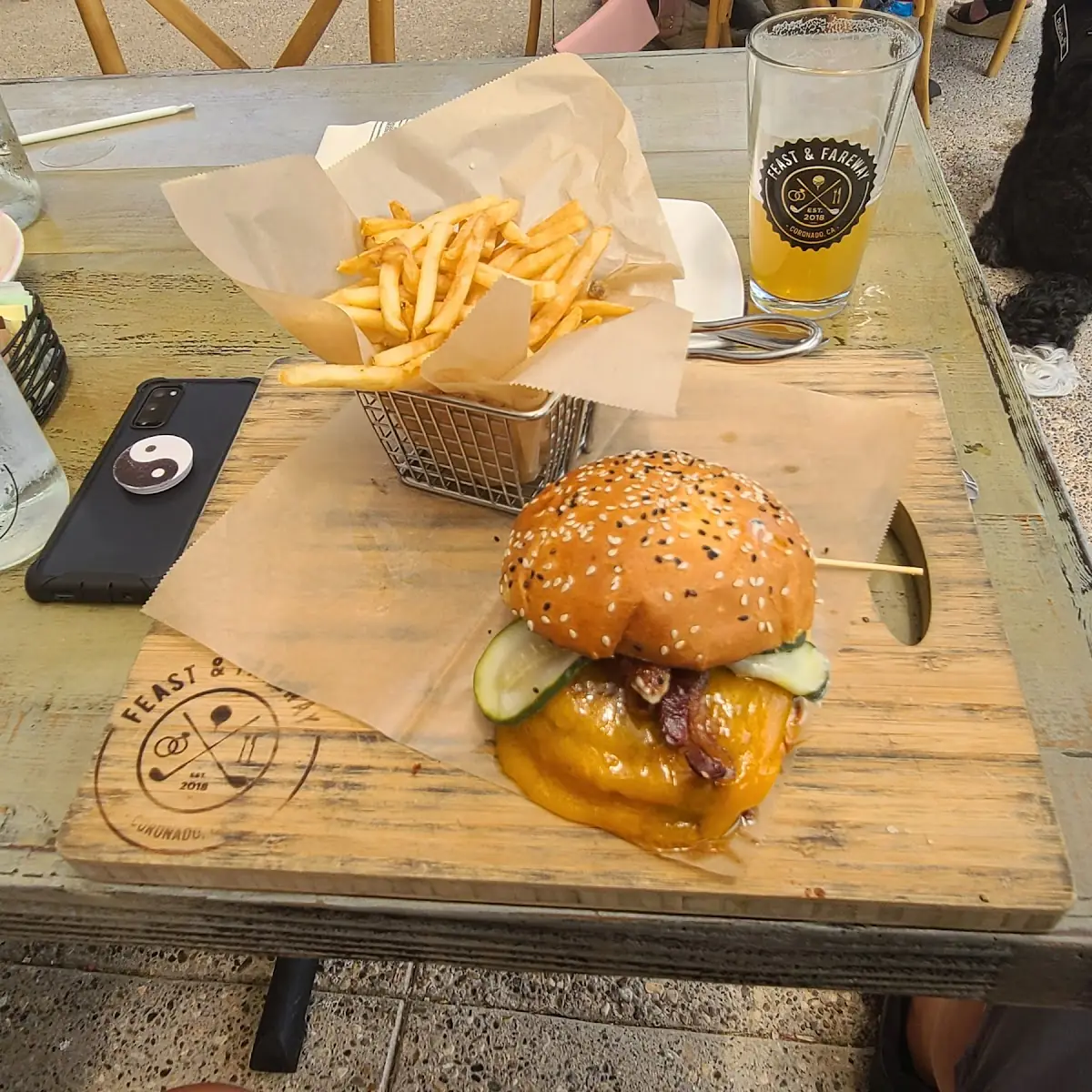 BBQ Bacon Burger with Cheddar