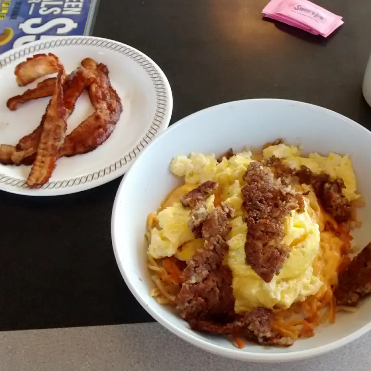 Sausage Egg & Cheese Hashbrown Bowl